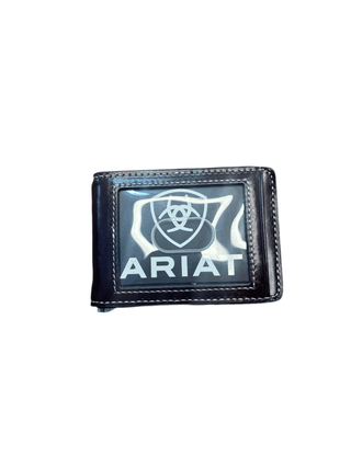 Ariat Men’s Bi - Fold Money Clip Wallet – Chocolate Leather with Calf Hair Overlay - Cowboy SwaggerAriat Men’s Bi - Fold Money Clip Wallet – Chocolate Leather with Calf Hair Overlay