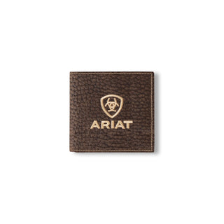 Ariat Men’s Bi - Fold Wallet – Genuine Bull Hide Leather with Embroidered Logo - Cowboy SwaggerAriat Men’s Bi - Fold Wallet – Genuine Bull Hide Leather with Embroidered LogoWallets & Money Clips