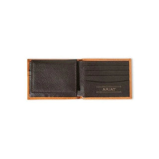 Ariat Men’s Bi - Fold Wallet with Removable Passcase – Floral Embossed Leather - Cowboy SwaggerAriat Men’s Bi - Fold Wallet with Removable Passcase – Floral Embossed Leather