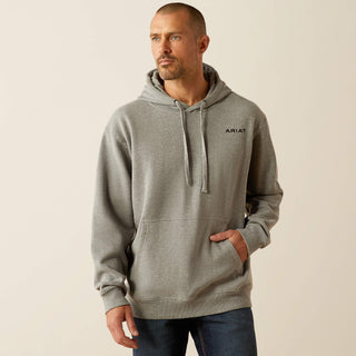 Ariat Men's Bold Hex Hoodie Grey Heather - Cowboy SwaggerAriat Men's Bold Hex Hoodie Grey HeatherMen's Shirts