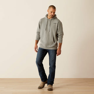 Ariat Men's Bold Hex Hoodie Grey Heather - Cowboy SwaggerAriat Men's Bold Hex Hoodie Grey HeatherMen's Shirts