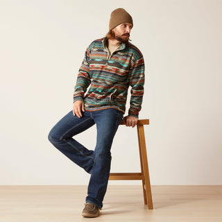 Ariat Men's Caldwell 1/4 Zip Sweater Biscay Bay Serape - Cowboy SwaggerAriat Men's Caldwell 1/4 Zip Sweater Biscay Bay Serape