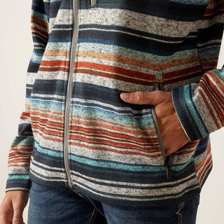 Ariat Mens Caldwell Full Zip Sweater Jetty Gray Heather - Cowboy SwaggerAriat Mens Caldwell Full Zip Sweater Jetty Gray Heather