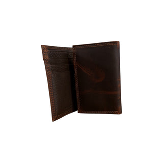 Ariat Men's Center Bump Shield Logo Trifold Wallet - Cowboy SwaggerAriat Men's Center Bump Shield Logo Trifold WalletWallets & Money Clips