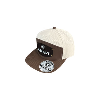 Ariat Men’s Chocolate Nailhead Patch Two Tone Cap - Cowboy SwaggerAriat Men’s Chocolate Nailhead Patch Two Tone Caphats