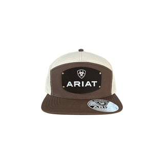 Ariat Men’s Chocolate Nailhead Patch Two Tone Cap - Cowboy SwaggerAriat Men’s Chocolate Nailhead Patch Two Tone Caphats