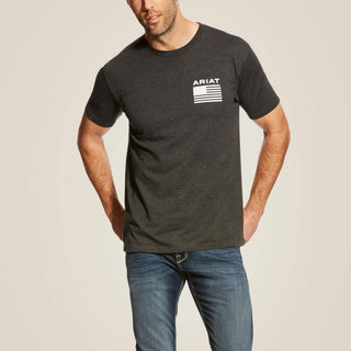 Ariat Men's Freedom Short Sleeve Charcoal Heather Shirt - Cowboy SwaggerAriat Men's Freedom Short Sleeve Charcoal Heather ShirtMen's Shirts