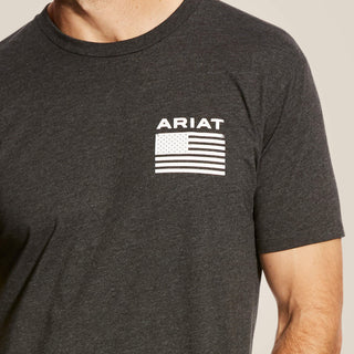 Ariat Men's Freedom Short Sleeve Charcoal Heather Shirt - Cowboy SwaggerAriat Men's Freedom Short Sleeve Charcoal Heather ShirtMen's Shirts