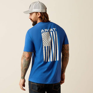Ariat Men’s Freedom SS T-Shirt Royal Heather - Cowboy SwaggerAriat Men’s Freedom SS T-Shirt Royal Heather