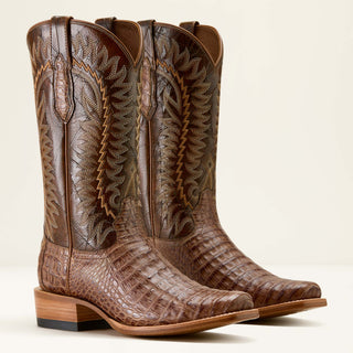 Ariat Men’s Futurity Finalist Western Boots – Natural Caiman Belly & Adobe Clay Leather Exotic Cowboy Boots - Cowboy SwaggerAriat Men’s Futurity Finalist Western Boots – Natural Caiman Belly & Adobe Clay Leather Exotic Cowboy Boots