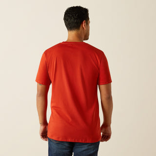 Ariat Men’s Geo Fill Short Sleeve Tee Red - Cowboy SwaggerAriat Men’s Geo Fill Short Sleeve Tee RedShirts & Tops
