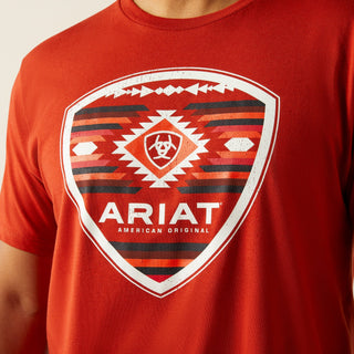 Ariat Men’s Geo Fill Short Sleeve Tee Red - Cowboy SwaggerAriat Men’s Geo Fill Short Sleeve Tee RedShirts & Tops