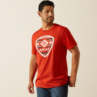 Ariat Men’s Geo Fill Short Sleeve Tee Red - Cowboy SwaggerAriat Men’s Geo Fill Short Sleeve Tee RedShirts & Tops