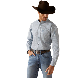 Ariat Mens Gery Blue Western Button Down - Cowboy SwaggerAriat Mens Gery Blue Western Button Down
