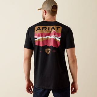 Ariat Men’s Highland Sundowner Short Sleeve T-Shirt – Black - Cowboy SwaggerAriat Men’s Highland Sundowner Short Sleeve T-Shirt – Black