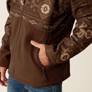 Ariat Men's Logan Softshell Jacket Banyan Bark Southwest Print - Cowboy SwaggerAriat Men's Logan Softshell Jacket Banyan Bark Southwest PrintCoats & Jackets