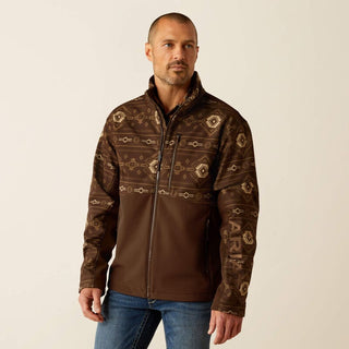 Ariat Men's Logan Softshell Jacket Banyan Bark Southwest Print - Cowboy SwaggerAriat Men's Logan Softshell Jacket Banyan Bark Southwest PrintCoats & Jackets