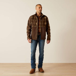 Ariat Men's Logan Softshell Jacket Banyan Bark Southwest Print - Cowboy SwaggerAriat Men's Logan Softshell Jacket Banyan Bark Southwest PrintCoats & Jackets