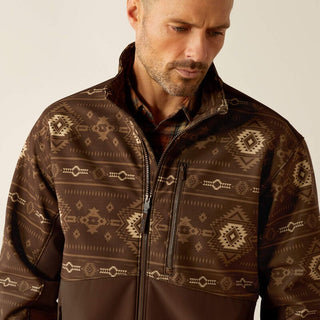 Ariat Men's Logan Softshell Jacket Banyan Bark Southwest Print - Cowboy SwaggerAriat Men's Logan Softshell Jacket Banyan Bark Southwest PrintCoats & Jackets