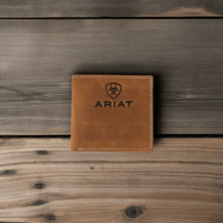 Ariat Men’s Oversized Medium Brown Bifold Leather Wallet – Style A3548244 - Cowboy SwaggerAriat Men’s Oversized Medium Brown Bifold Leather Wallet – Style A3548244