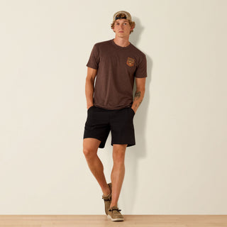 Ariat Men’s Patriotic Badge Short Sleeve T-Shirt – Brown Heather - Cowboy SwaggerAriat Men’s Patriotic Badge Short Sleeve T-Shirt – Brown HeatherShirts & Tops