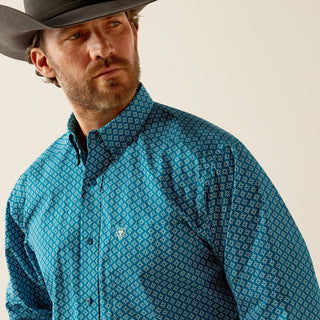 Ariat Men's Petey Classic Fit Shirt Dark Teal - Cowboy SwaggerAriat Men's Petey Classic Fit Shirt Dark TealMen's Shirts