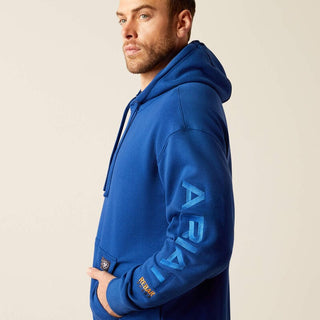 Ariat Men's Rebar Graphic Hoodie Glacier Blue/Imperial Blue - Cowboy SwaggerAriat Men's Rebar Graphic Hoodie Glacier Blue/Imperial BlueMen's Shirts