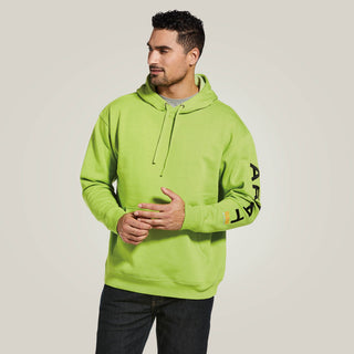 Ariat Men's Rebar Graphic Hoodie Lime Green and Black Logo - Cowboy SwaggerAriat Men's Rebar Graphic Hoodie Lime Green and Black LogoMen's Shirts