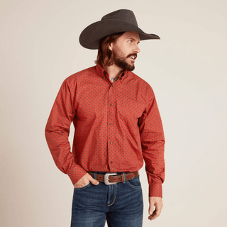 Ariat Men's Samson Classic LS Shirt Terra Rouge - Cowboy SwaggerAriat Men's Samson Classic LS Shirt Terra Rouge