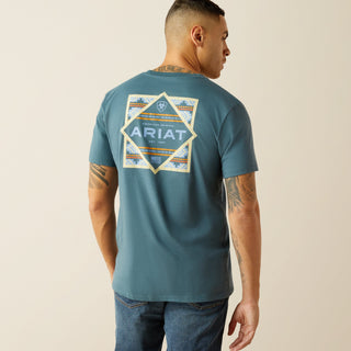 Ariat Men’s Short Sleeve Puebla Serape Tee - Cowboy SwaggerAriat Men’s Short Sleeve Puebla Serape Tee