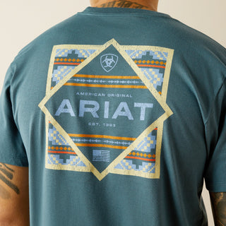 Ariat Men’s Short Sleeve Puebla Serape Tee - Cowboy SwaggerAriat Men’s Short Sleeve Puebla Serape Tee