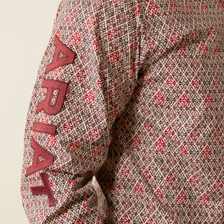 Ariat Men's Team Omega Fitted Shirt Red/Burgundy - Cowboy SwaggerAriat Men's Team Omega Fitted Shirt Red/BurgundyMen's Shirts