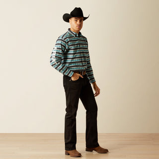 Ariat Men's Team Osborne Classic Fit Shirt Turquoise/White - Cowboy SwaggerAriat Men's Team Osborne Classic Fit Shirt Turquoise/WhiteShirts & Tops