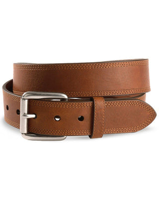 Ariat Men’s Triple Stitched Brown Leather Belt - Cowboy SwaggerAriat Men’s Triple Stitched Brown Leather BeltBelts