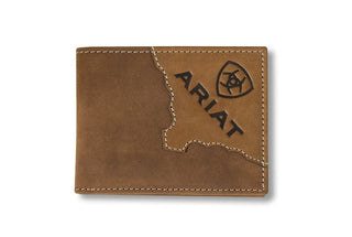 Ariat Men’s Two - Tone Leather Bifold Wallet with Logo – Style A3552644 - Cowboy SwaggerAriat Men’s Two - Tone Leather Bifold Wallet with Logo – Style A3552644Handbags, Wallets & Cases