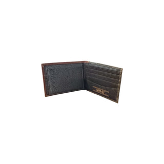 Ariat Men's Two-Tone Leather Shield Removable Passcase Bifold Wallet - Cowboy SwaggerAriat Men's Two-Tone Leather Shield Removable Passcase Bifold WalletWallets & Money Clips