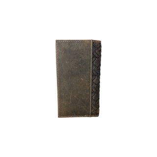 Ariat Men’s Western Leather Rodeo Wallet Basket Weave Embossed - Cowboy SwaggerAriat Men’s Western Leather Rodeo Wallet Basket Weave EmbossedWallets & Money Clips