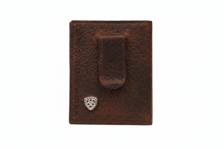 Ariat Men’s Western Money Clip Wallet – Oil Tan Leather - Cowboy SwaggerAriat Men’s Western Money Clip Wallet – Oil Tan LeatherWallets & Money Clips