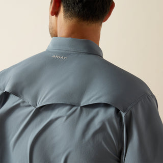 Ariat Men’s Western VentTEK Snap Short Sleeve Shirt Newsboy Blue - Cowboy SwaggerAriat Men’s Western VentTEK Snap Short Sleeve Shirt Newsboy BlueShirts & Tops