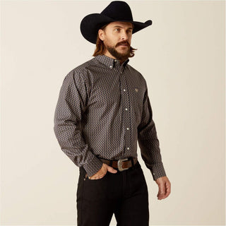 Ariat Men's Wrinkle Free Fields Classic Fit Shirt Navy - Cowboy SwaggerAriat Men's Wrinkle Free Fields Classic Fit Shirt NavyMen's Shirts