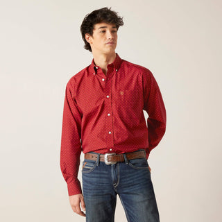 Ariat Mens Wrinkle Free Kaisen Classic Shirt Biking Red - Cowboy SwaggerAriat Mens Wrinkle Free Kaisen Classic Shirt Biking Red