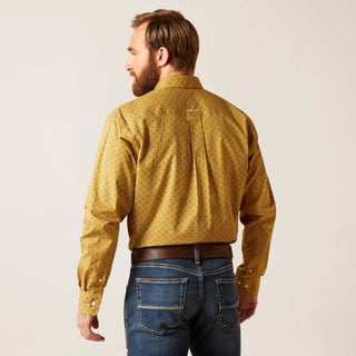 Ariat Mens Wrinkle Free Kellen Classic Fit Serpant Green Print Shirt - Cowboy SwaggerAriat Mens Wrinkle Free Kellen Classic Fit Serpant Green Print Shirt