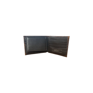 Ariat Western Leather Boot Stitch Embroidered Bifold Wallet with Removable Passcase - Cowboy SwaggerAriat Western Leather Boot Stitch Embroidered Bifold Wallet with Removable PasscaseWallets & Money Clips
