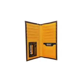 Ariat Western Leather Work Rodeo Wallet, back view