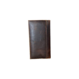 Ariat Western Leather Work Rodeo Wallet, interior view
