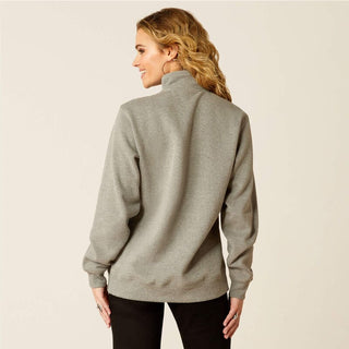 Ariat Womens 1/2 Zip Sweatshirt Heather Grey - Cowboy SwaggerAriat Womens 1/2 Zip Sweatshirt Heather GreyShirts & Tops
