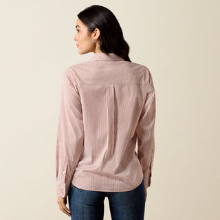 Ariat Women's Burnt Henna Stripe Long Sleeve Western Shirt - Cowboy SwaggerAriat Women's Burnt Henna Stripe Long Sleeve Western ShirtWomen's Tops
