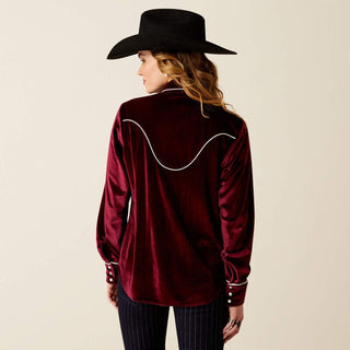 Ariat Women's Casa Rosa LS Snap Shirt Burgundy - Cowboy SwaggerAriat Women's Casa Rosa LS Snap Shirt BurgundyShirts & Tops