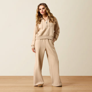 Ariat Women’s Compass Wide Leg Sweatpants – Moonstone - Cowboy SwaggerAriat Women’s Compass Wide Leg Sweatpants – MoonstoneWomen's Pants