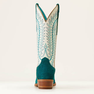 Ariat Women's Derby Monroe Ancient Turquoise Roughout Western Boot - Cowboy SwaggerAriat Women's Derby Monroe Ancient Turquoise Roughout Western BootBoots